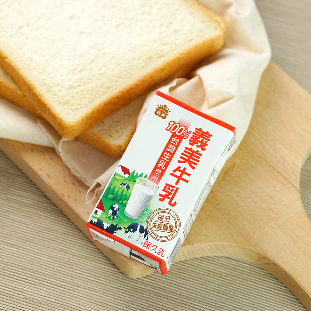 義美牛乳與早餐吐司
